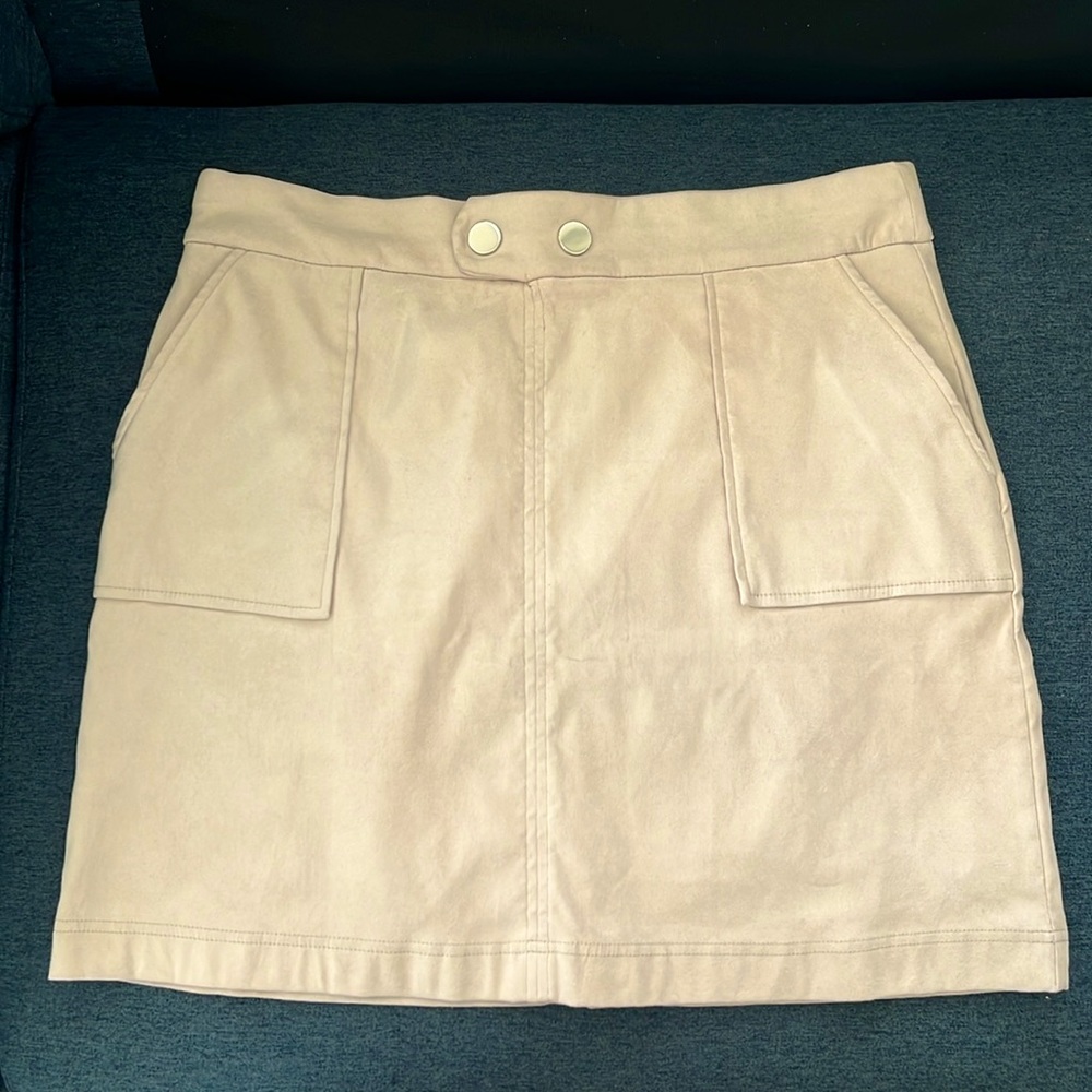 Suede skirt